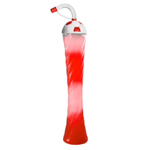 Snowshock Football Cup Red 350ml with Straw (Box 54)