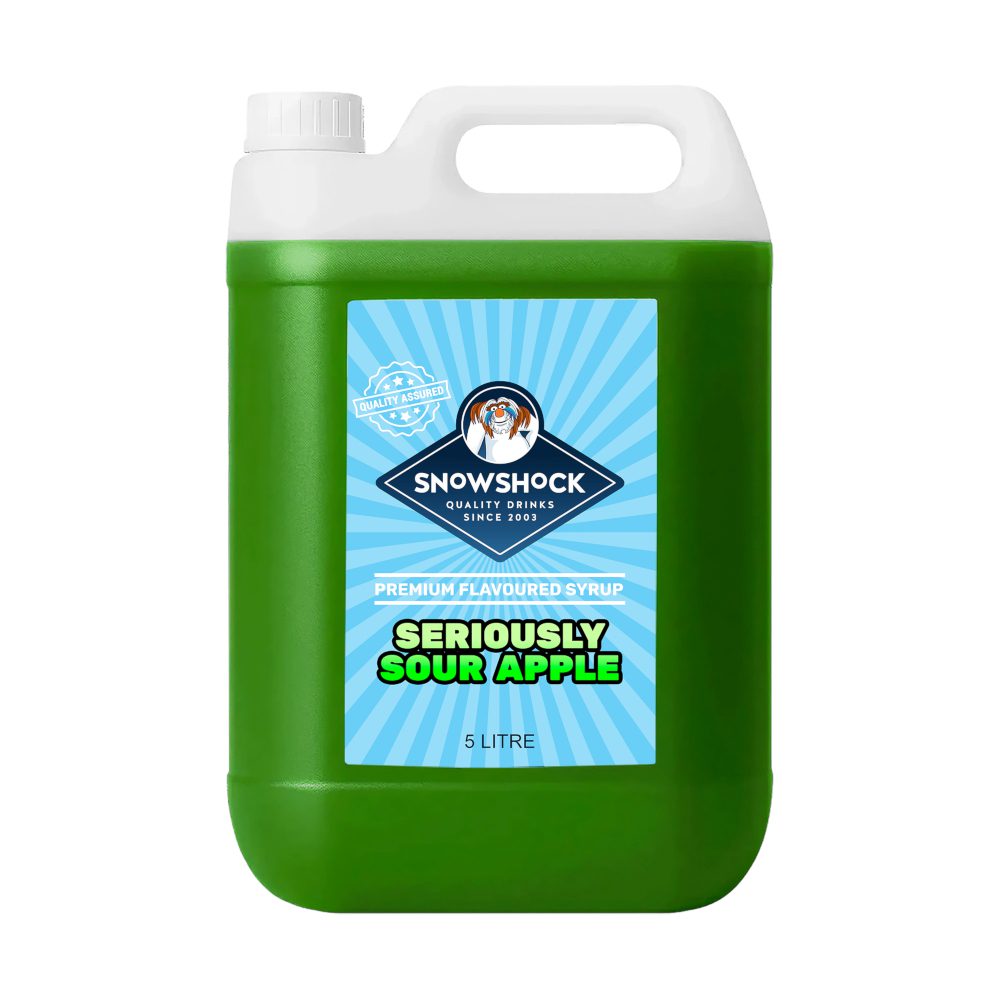 Snowshock Slush Syrup – Sour Apple 5ltr