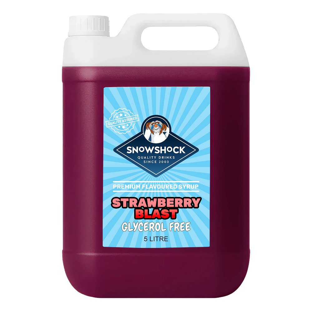 Glycerol Free Slush Syrup – Strawberry 5ltr