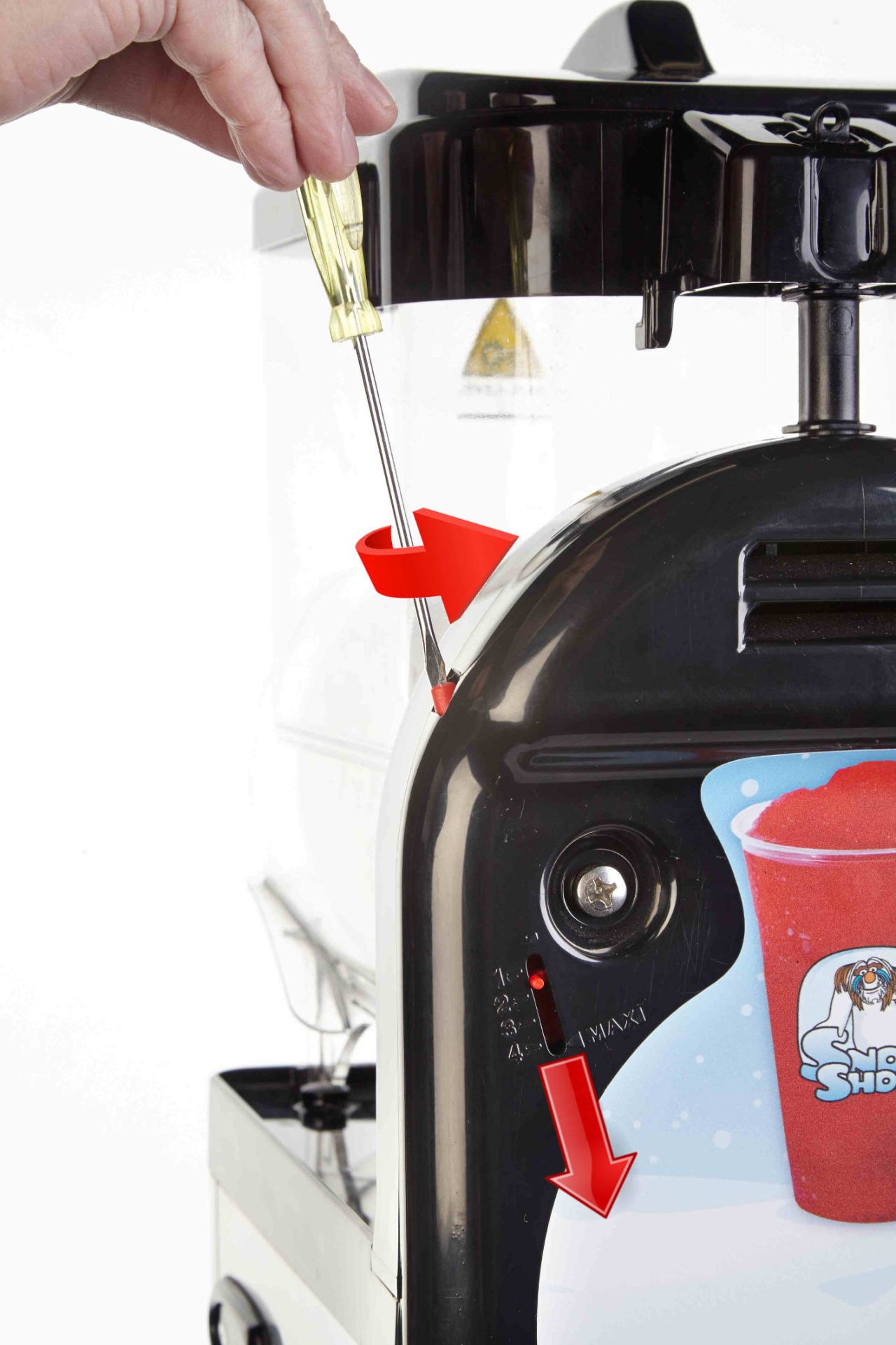 Adjusting slush machine freeze Snowshock