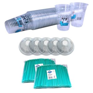 Cup lid & straw bundle