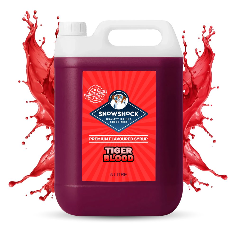 NEW – SnowShock Slush Syrup – Tiger Blood 5ltr