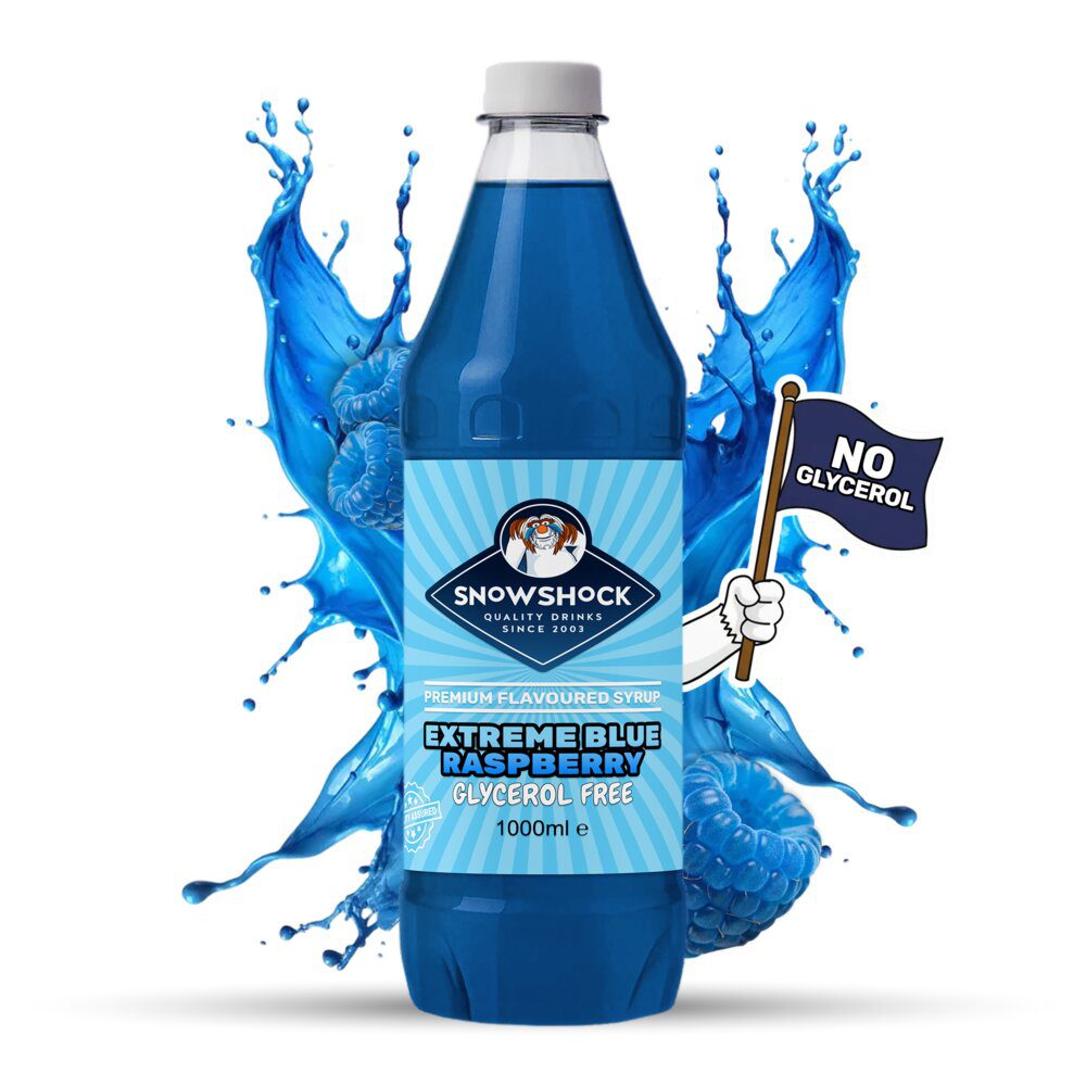 Glycerol Free Slush Syrup – Blue Raspberry 1Ltr