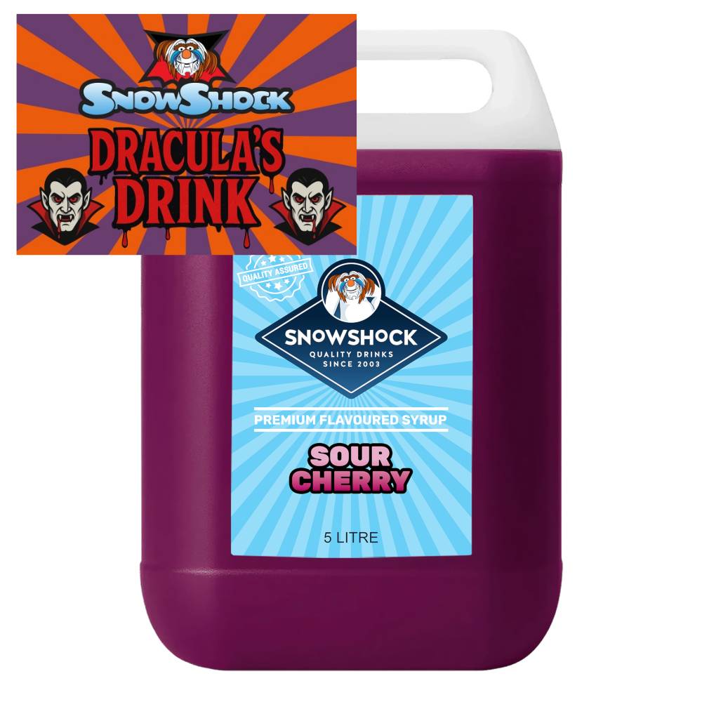 SnowShock Slush Syrup – Sour Cherry 5ltr